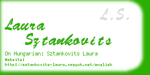 laura sztankovits business card